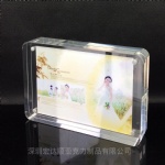 Acrylic crystal photo frame